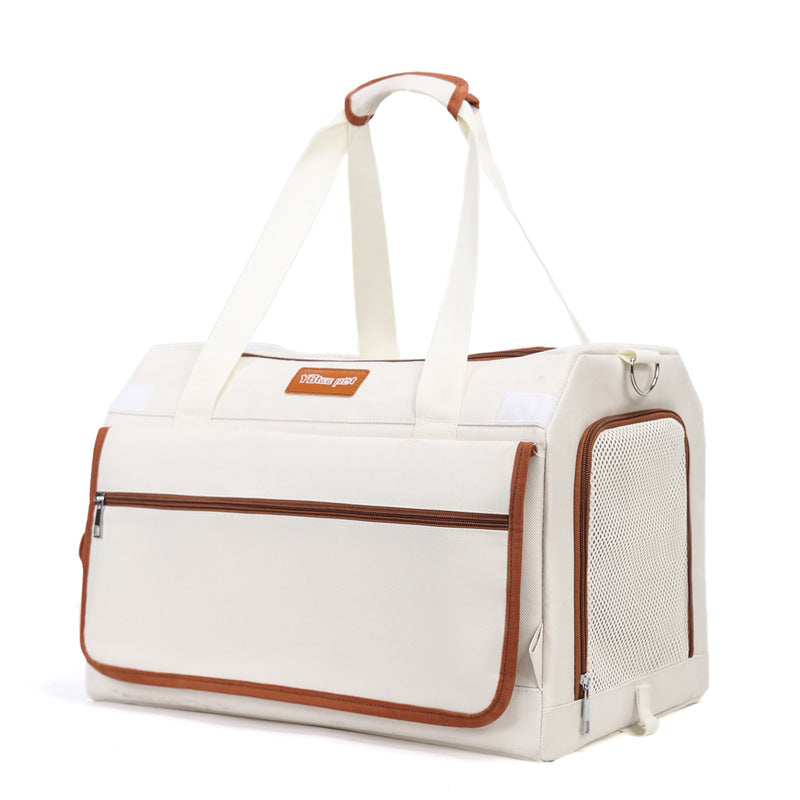Sac bandoulière grande capacité pour chat & chien – Respirant