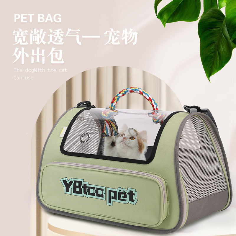 Sac bandoulière grande capacité pour chat & chien – Respirant