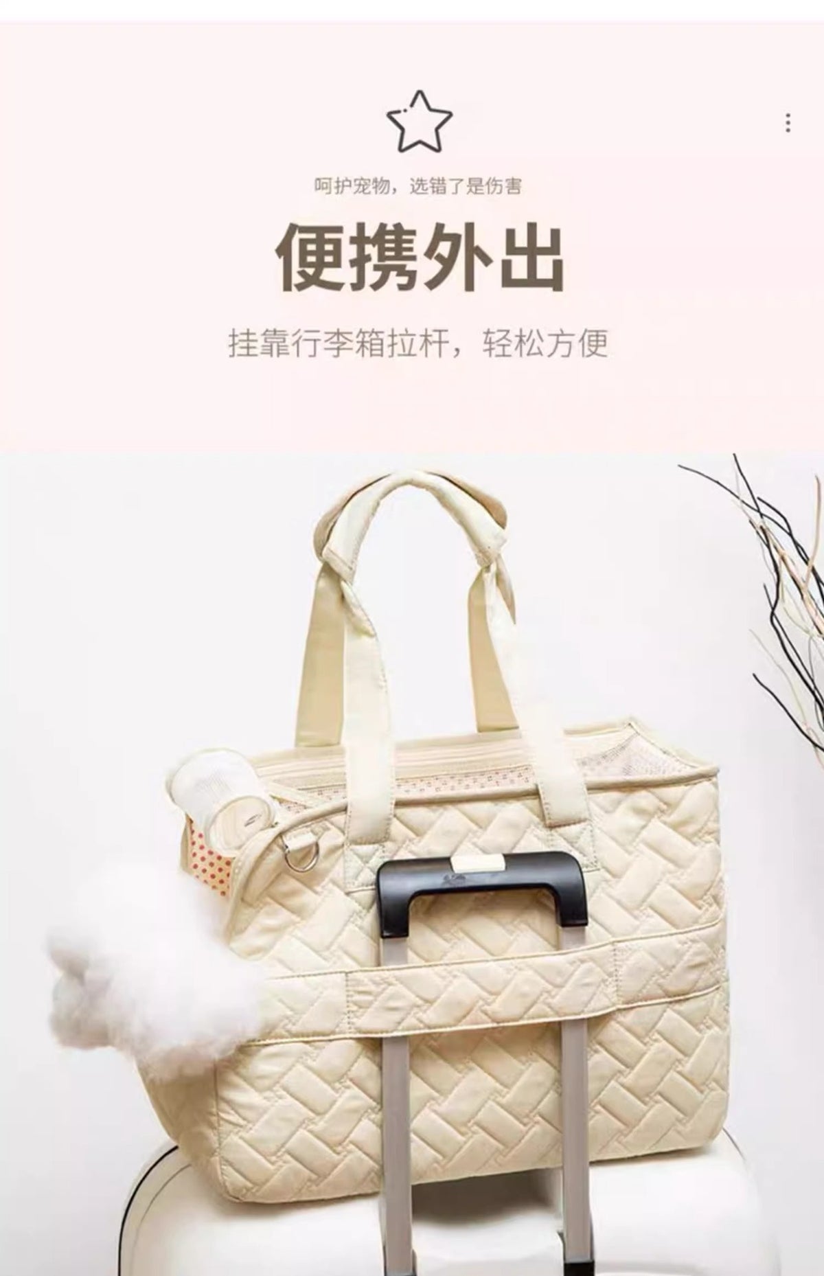 Sac à dos pour chat & petit chien – Doublé chaud avec accessoires