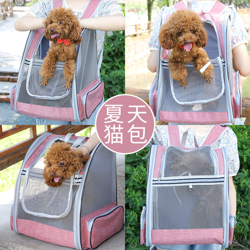 Sac à dos de transport pour chien & chat – Respirant et pliable