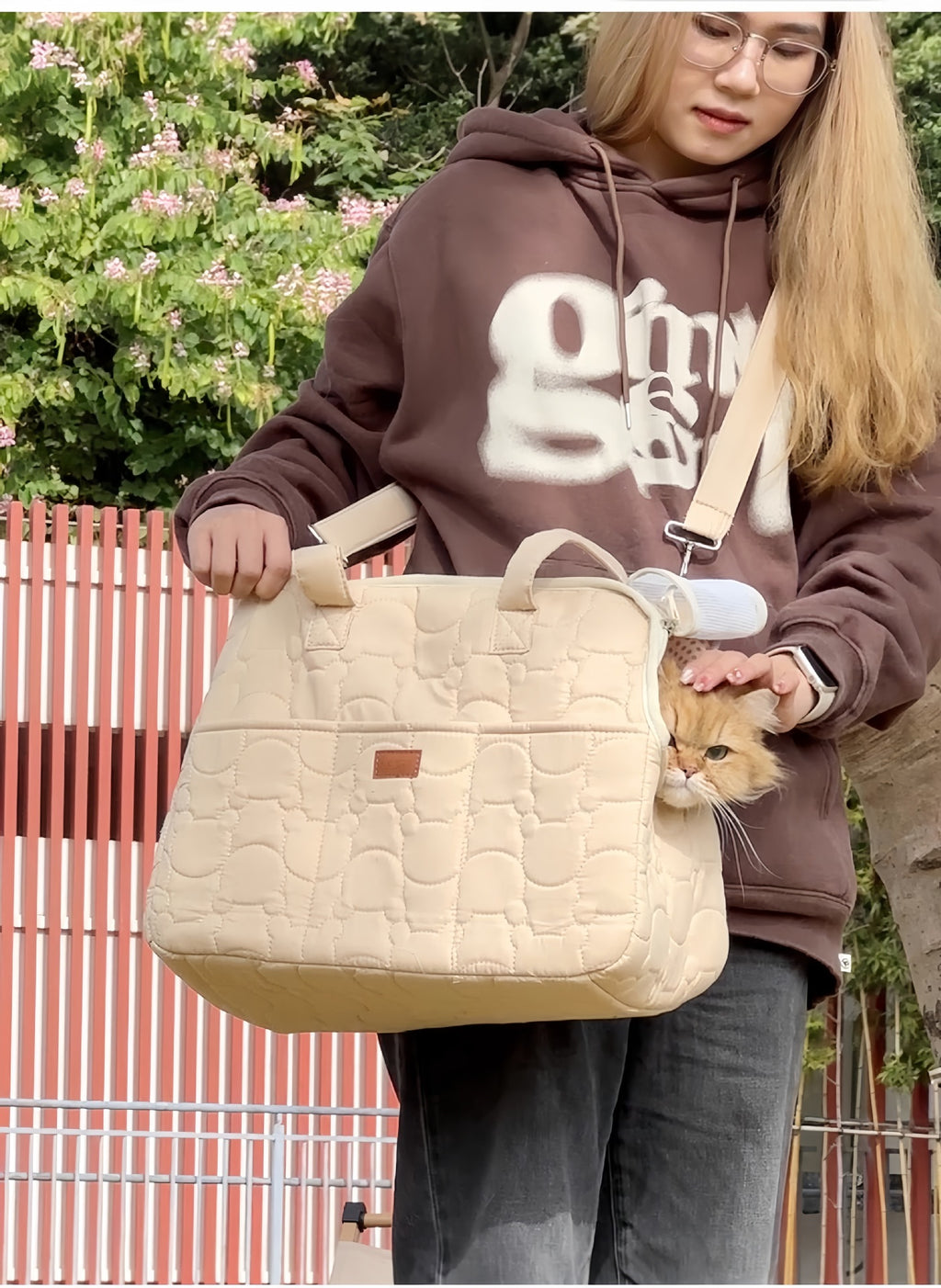 Sac à dos pour chat & petit chien – Doublé chaud avec accessoires