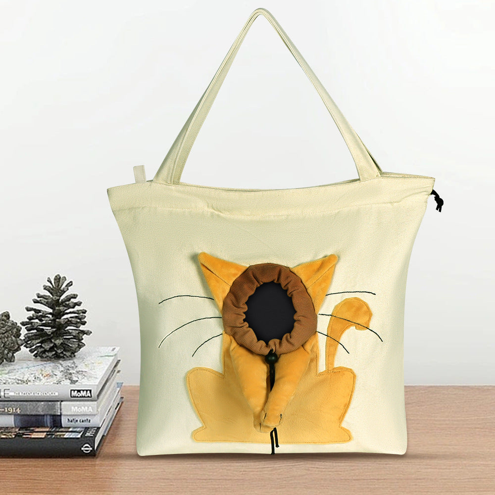 Sac bandoulière de transport pour chat & petit chien – Respirant