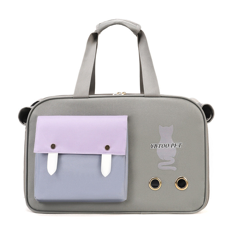Sac bandoulière grande capacité pour chat & chien – Respirant