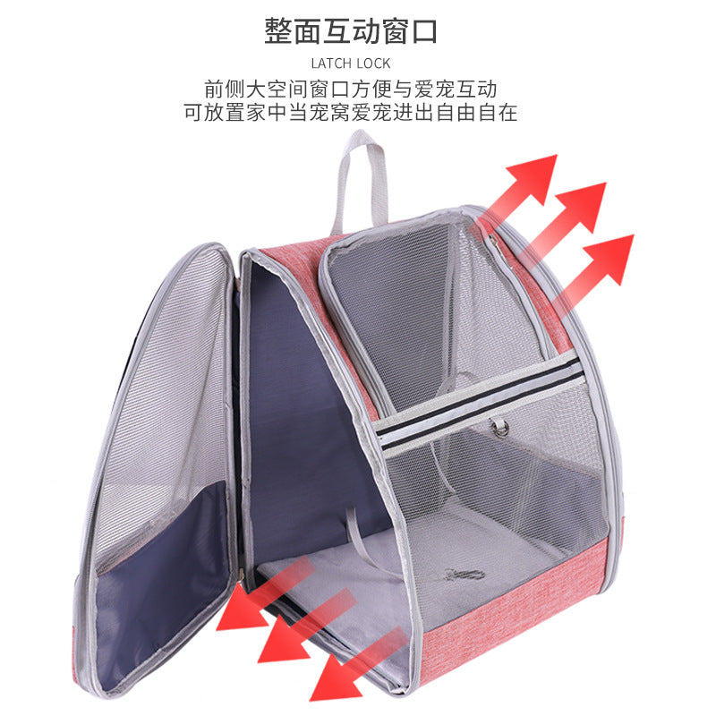 Sac à dos de transport pour chien & chat – Respirant et pliable