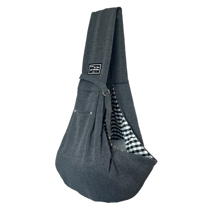 Sac bandoulière grande capacité pour chat & chien – Polyester