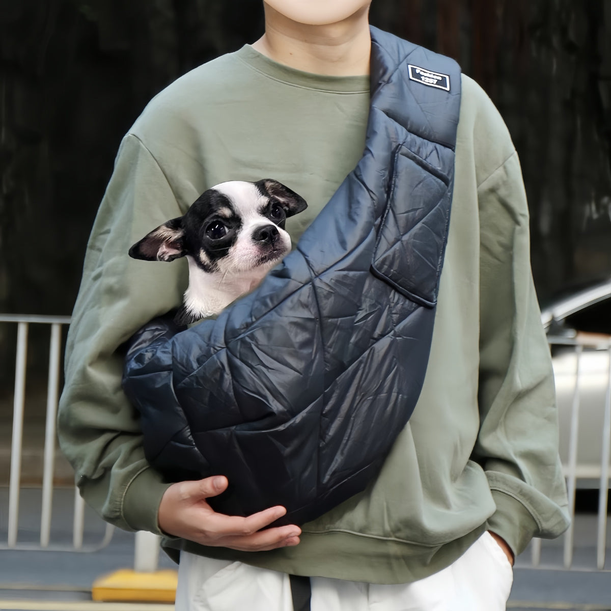 Sac bandoulière pour chien & chat – Hiver et confort