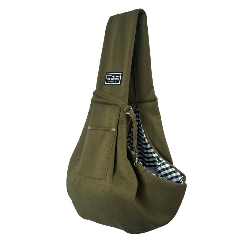 Sac bandoulière grande capacité pour chat & chien – Polyester