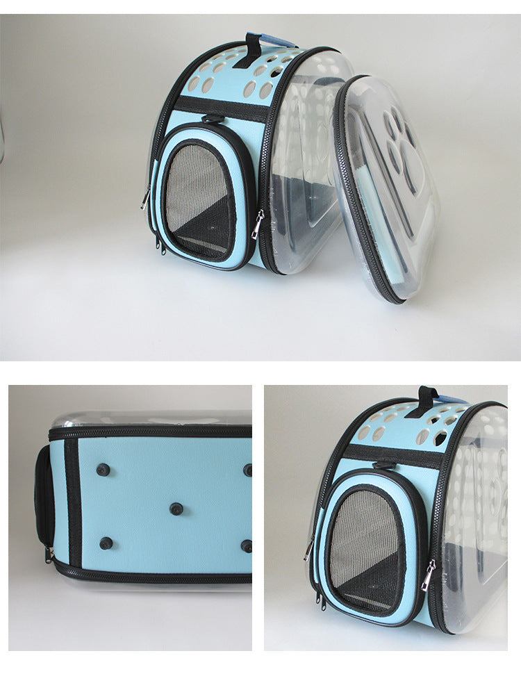 Sac à dos transparent pour chat & chien – Pliable et respirant