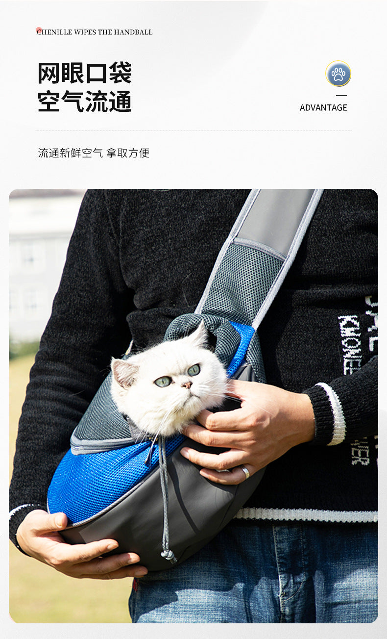 Sac bandoulière filet pour chat & chien – Respirant