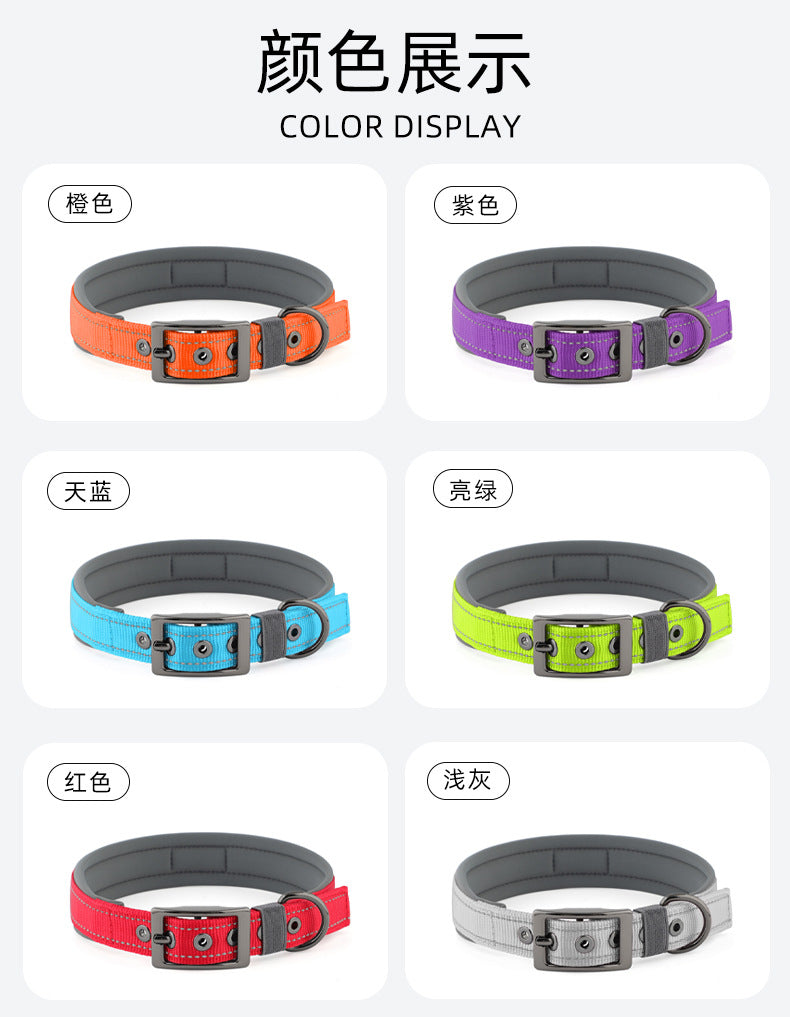 Collier réfléchissant pour chien – Promenade & visibilité