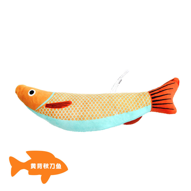 Jouet poisson pour chat – Herbe à chat & stimulation