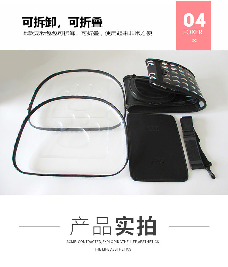 Sac à dos transparent pour chat & chien – Pliable et respirant