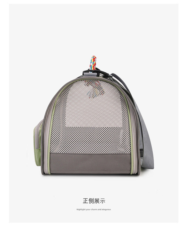 Sac bandoulière grande capacité pour chat & chien – Respirant