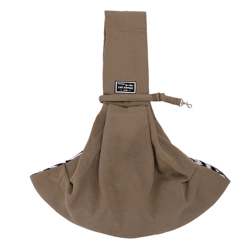 Sac bandoulière grande capacité pour chat & chien – Polyester