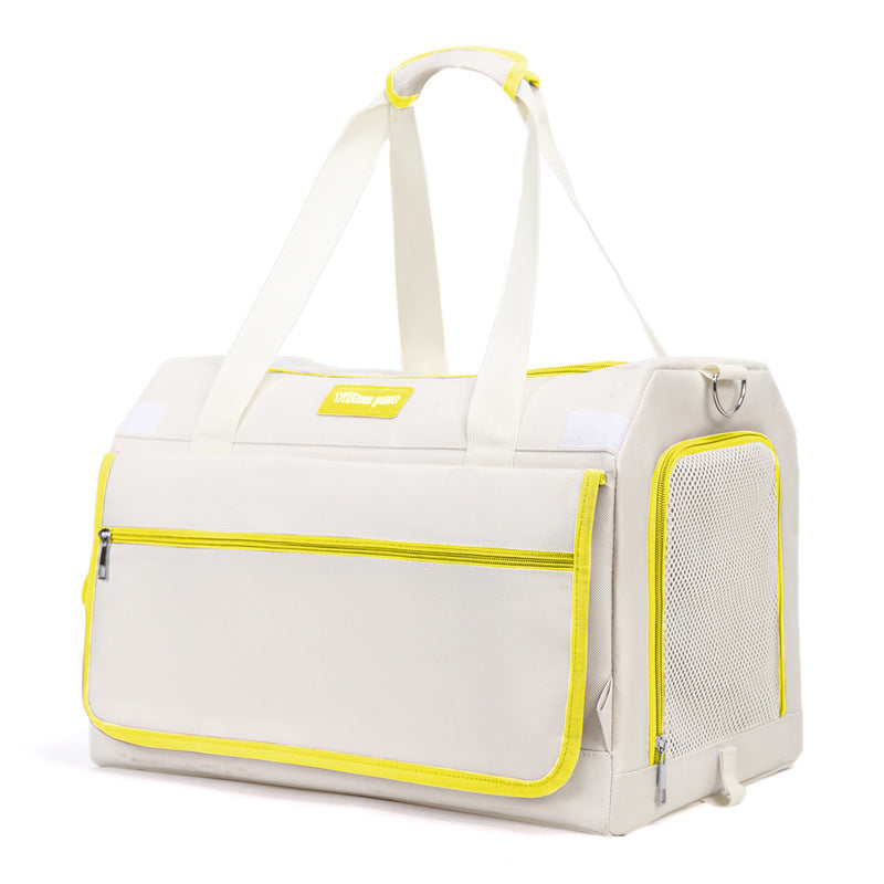 Sac bandoulière grande capacité pour chat & chien – Respirant