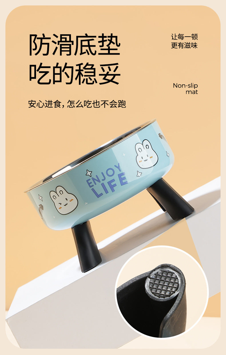 Gamelle surélevée pour chat & chien – Acier inoxydable