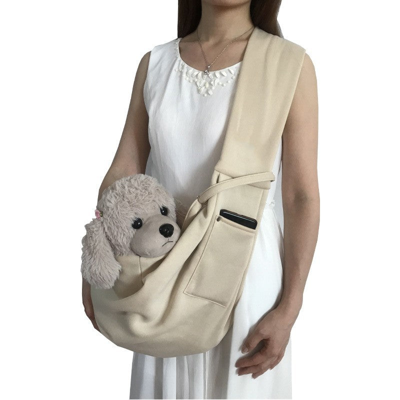 Sac bandoulière grande capacité pour chat & chien – Polyester