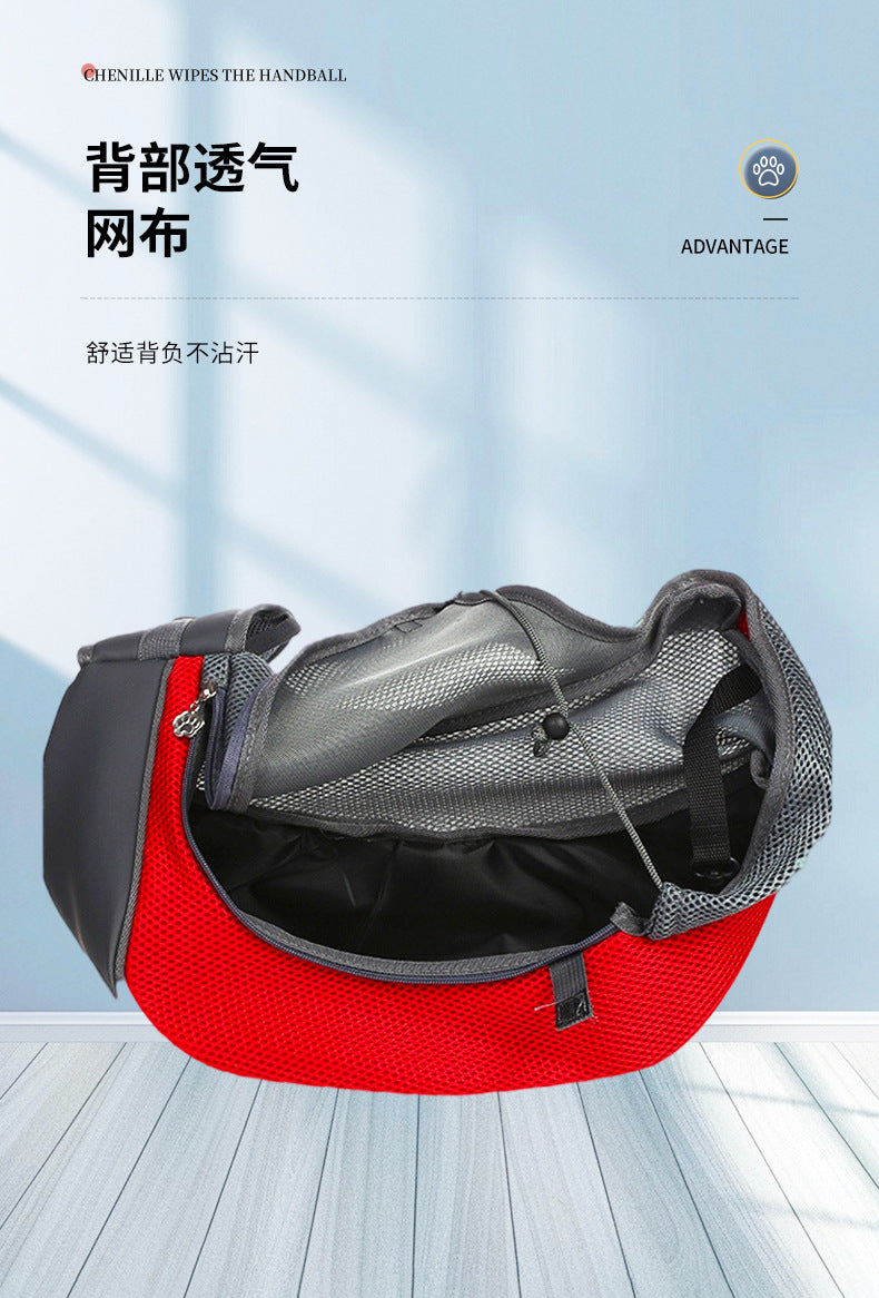 Sac bandoulière filet pour chat & chien – Respirant