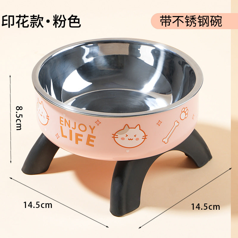 Gamelle surélevée pour chat & chien – Acier inoxydable