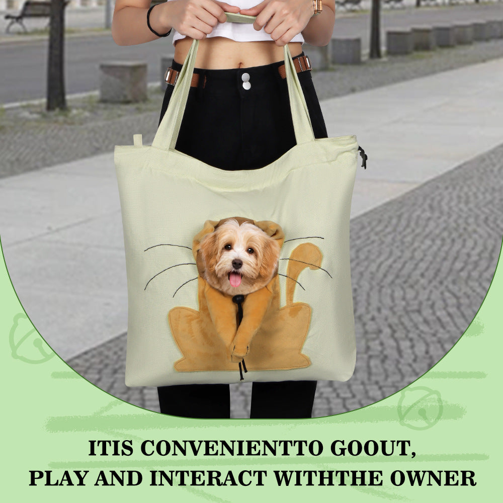 Sac bandoulière de transport pour chat & petit chien – Respirant