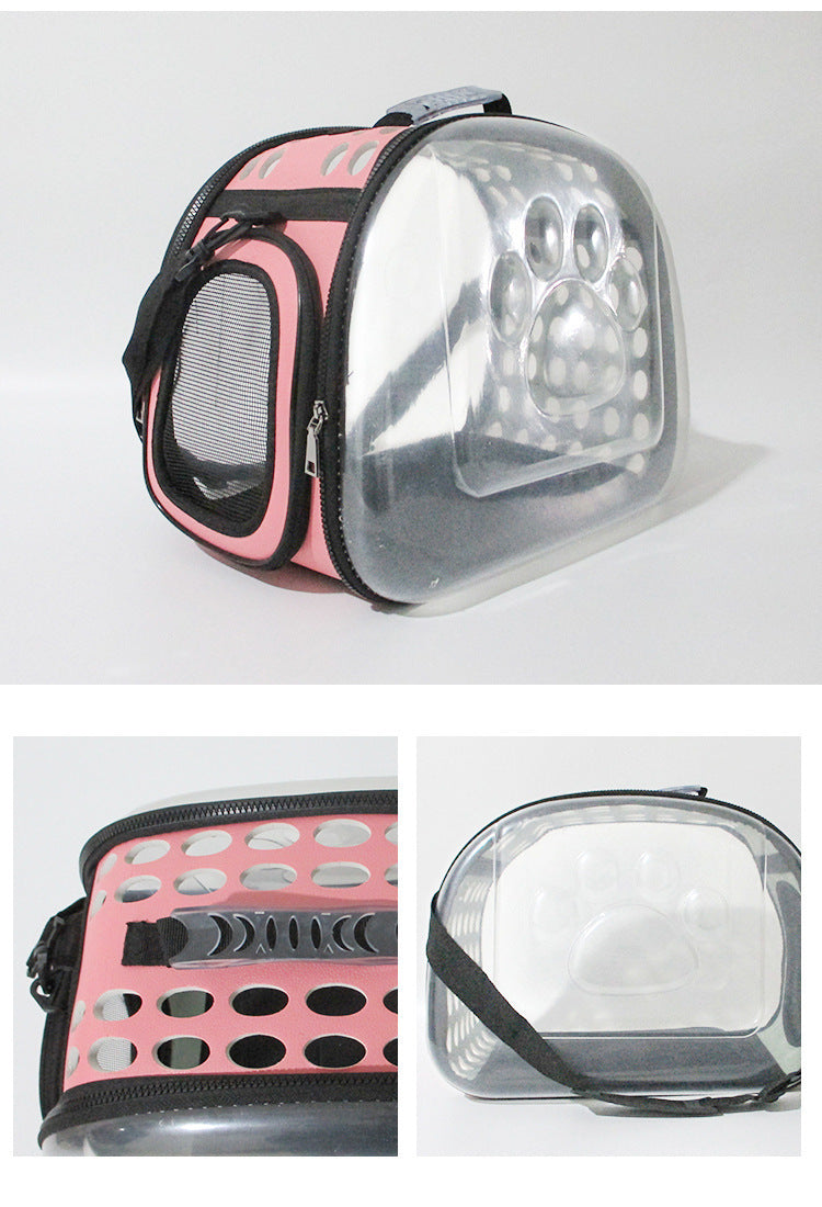 Sac à dos transparent pour chat & chien – Pliable et respirant