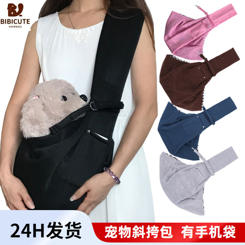 Sac bandoulière pour chien & chat – Poche téléphone