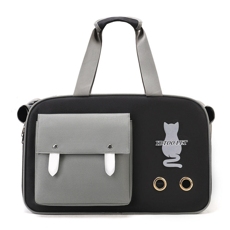 Sac bandoulière grande capacité pour chat & chien – Respirant
