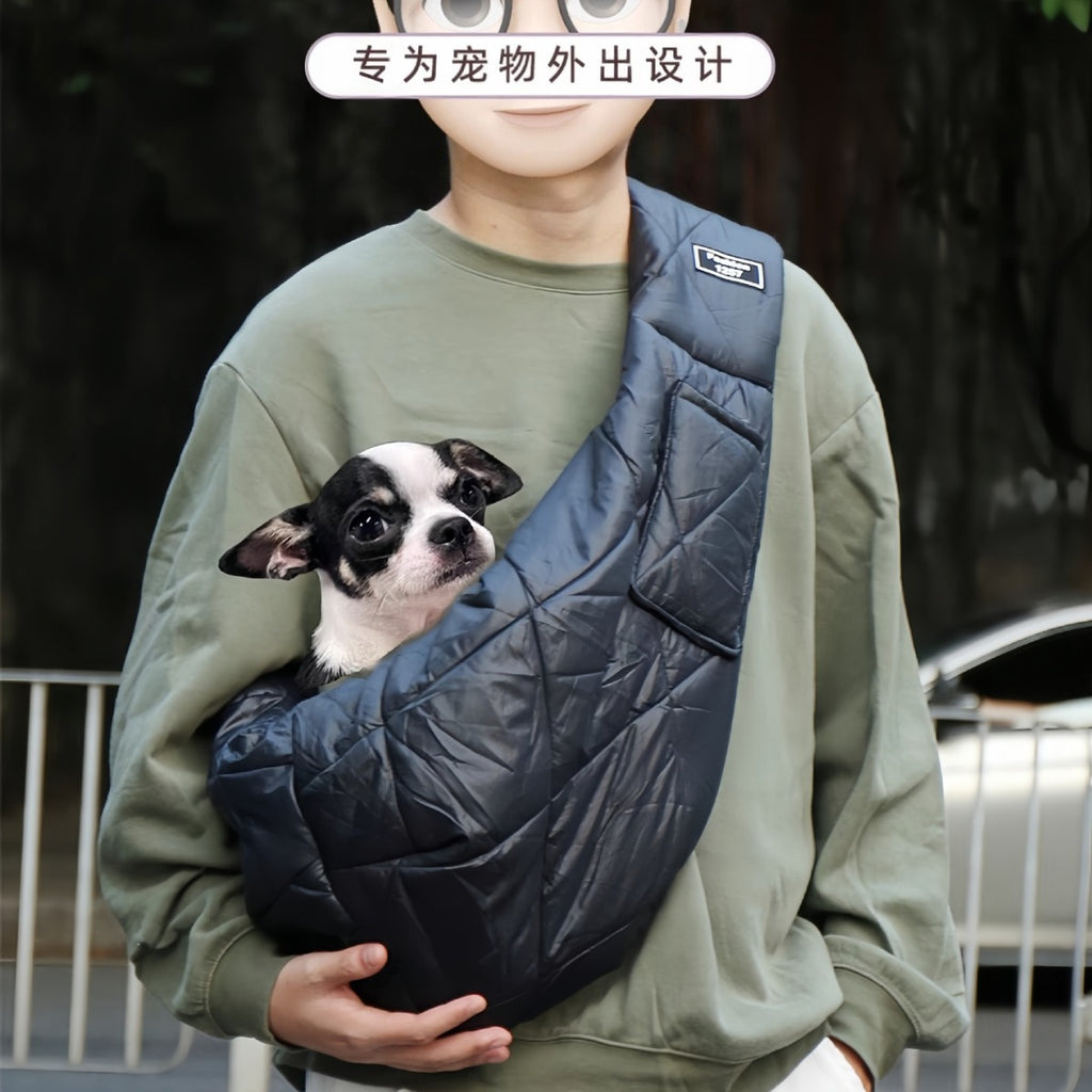 Sac bandoulière pour chien & chat – Hiver et confort