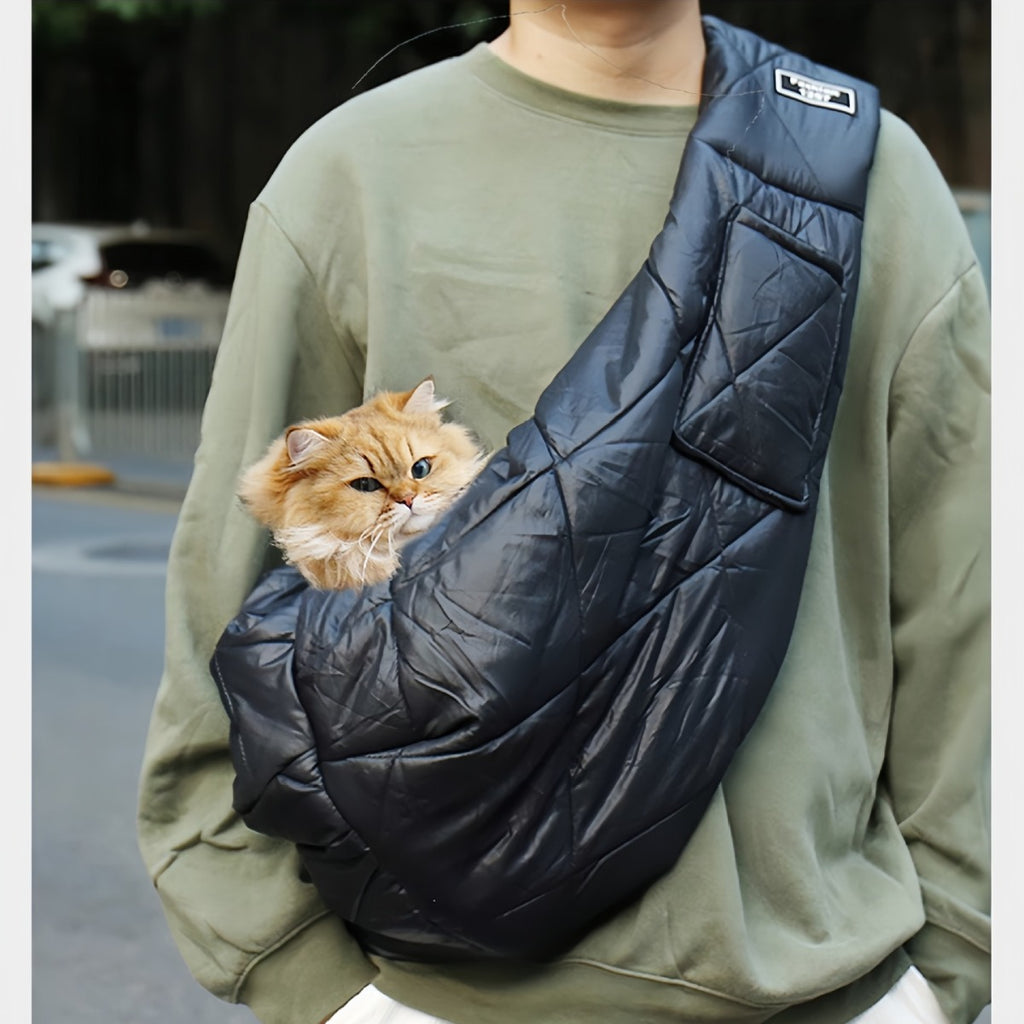 Sac bandoulière pour chien & chat – Hiver et confort