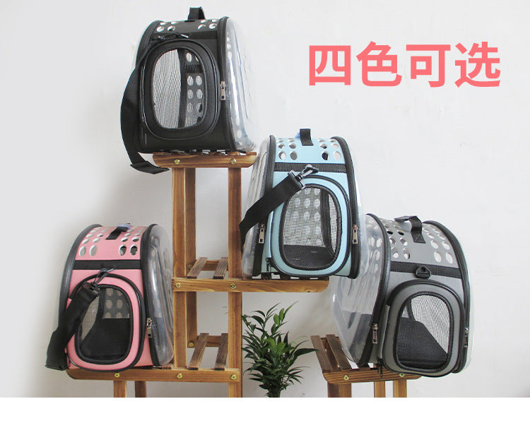 Sac à dos transparent pour chat & chien – Pliable et respirant
