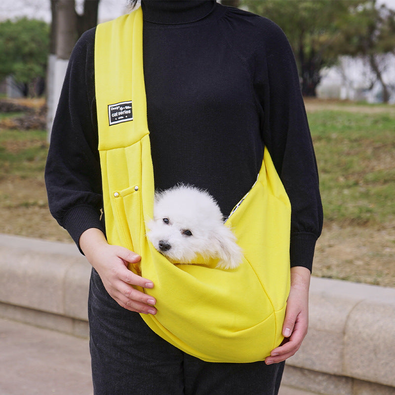 Sac bandoulière grande capacité pour chat & chien – Polyester