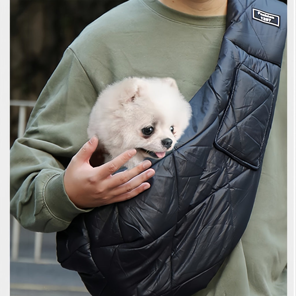 Sac bandoulière pour chien & chat – Hiver et confort