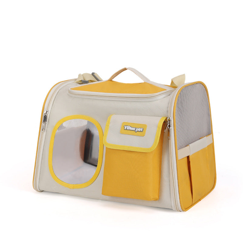 Sac bandoulière grande capacité pour chat & chien – Respirant