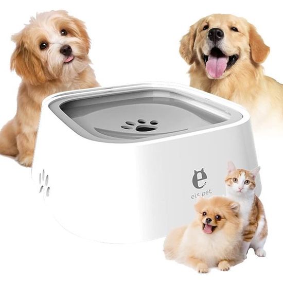 Bol anti-éclaboussures flottant pour chien et chat