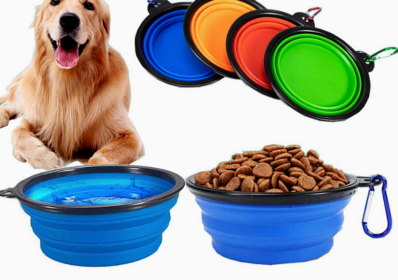 Bol pliable de voyage pour chien et chat