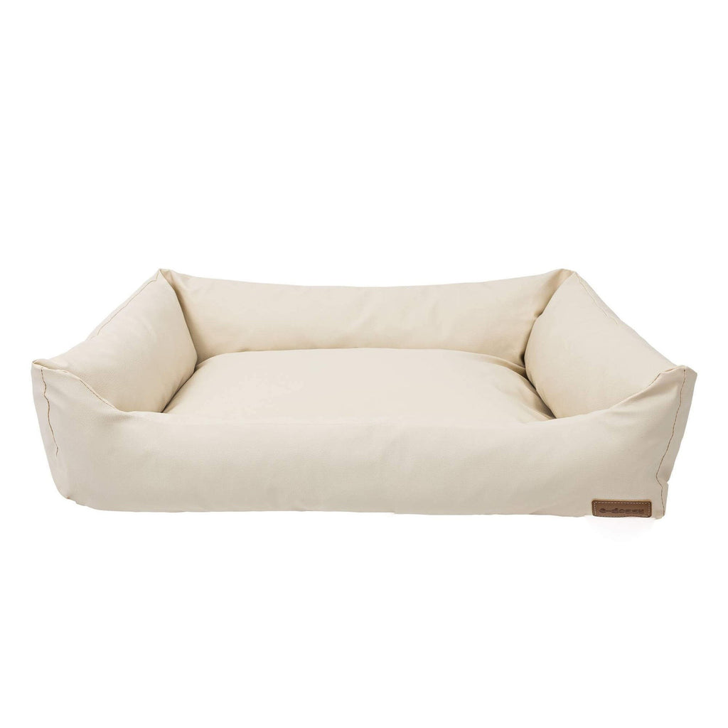 Big Den Waterproof Dog & Cat Basket Bed – Beige, S