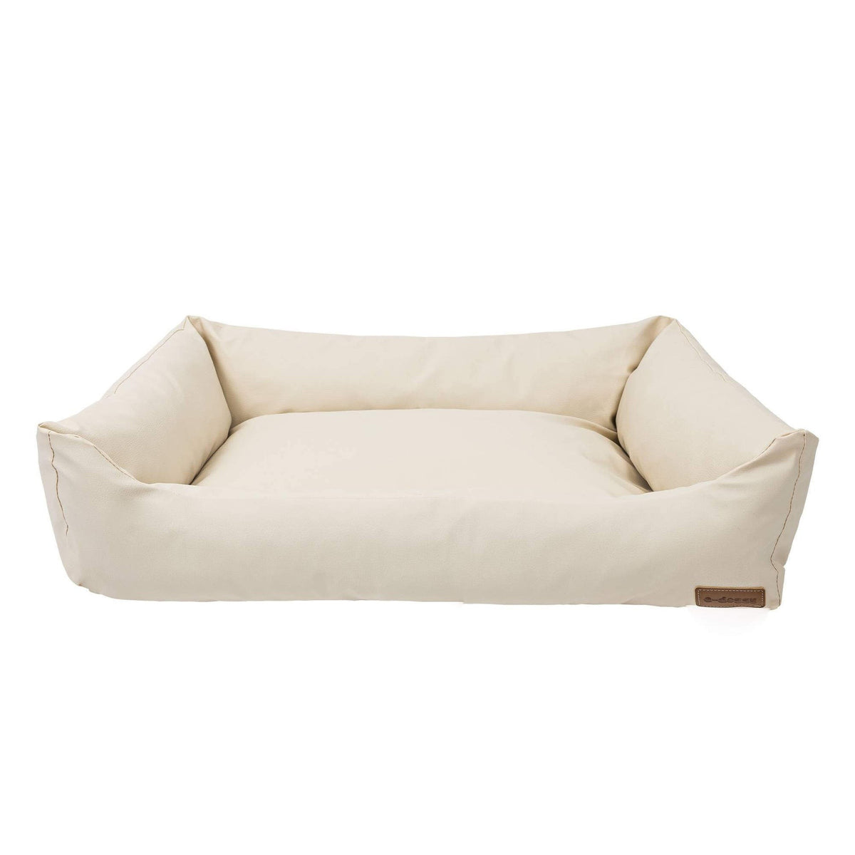 Big Den Waterproof Dog & Cat Basket Bed – Beige, S